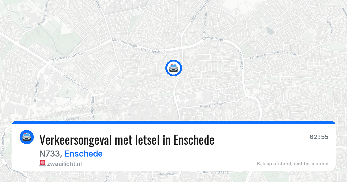 Verkeersongeval met letsel in Enschede — 20 jan 2026