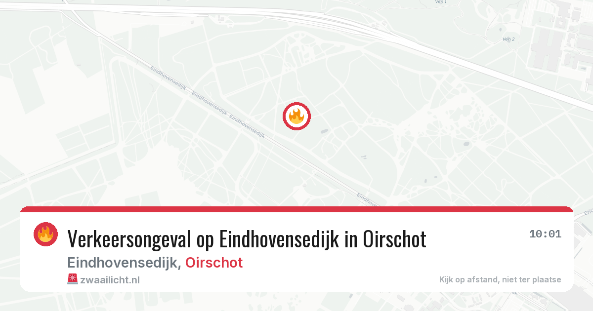 Verkeersongeval op Eindhovensedijk in Oirschot — 8 mrt 2026