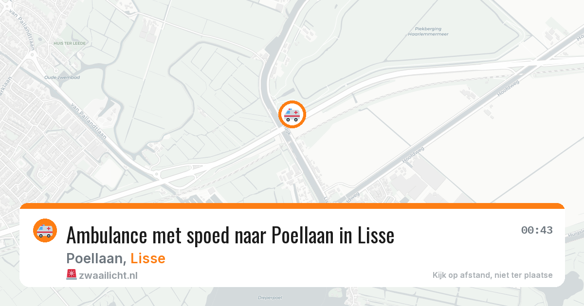 Ambulance met spoed naar Poellaan in Lisse — 10 feb 2026