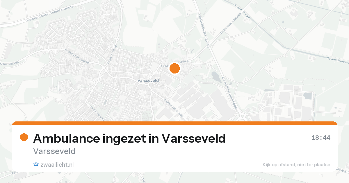 Ambulance ingezet in Varsseveld — 14 aug 2026