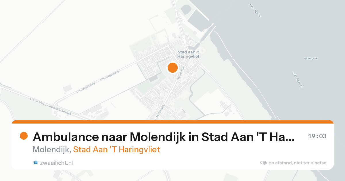Ambulance naar Molendijk in Stad Aan 'T Haringvliet — 16 feb 2026