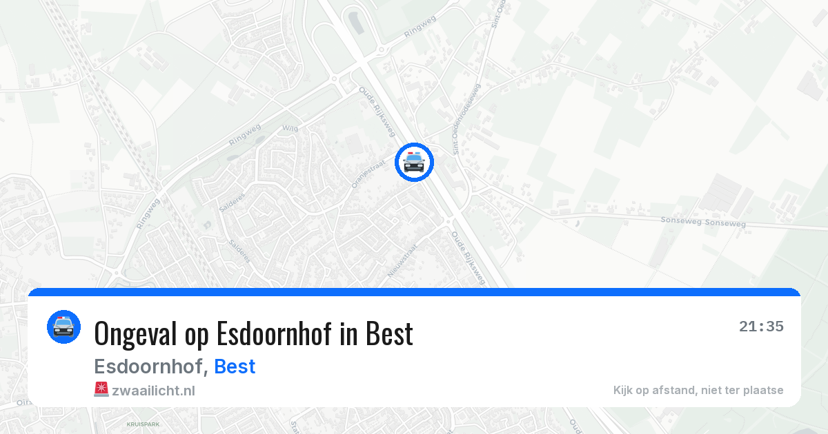Ongeval op Esdoornhof in Best — 13 mrt 2026
