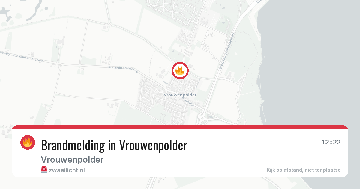 Brandmelding in Vrouwenpolder — 13 jun 2026
