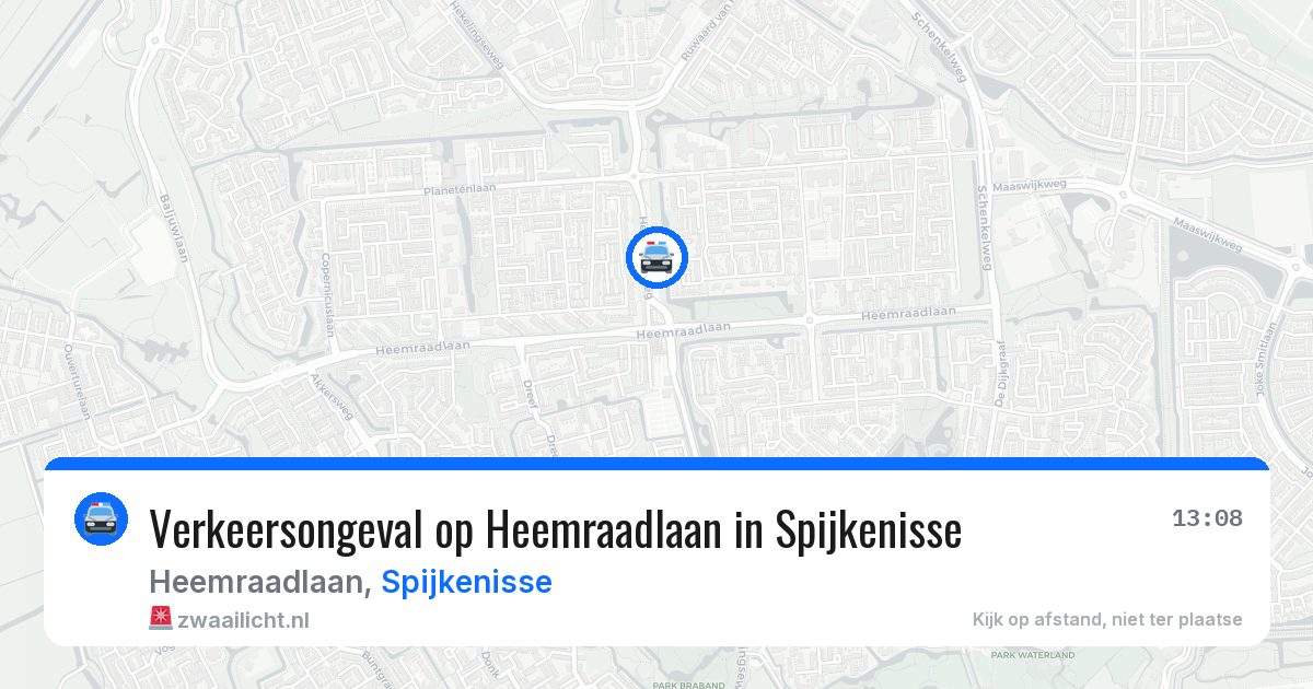 Verkeersongeval op Heemraadlaan in Spijkenisse — 25 jun 2026