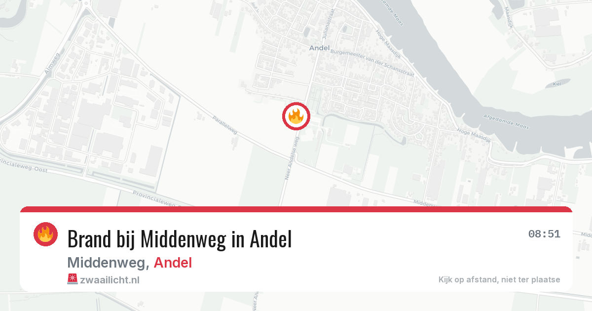 Brand bij Middenweg in Andel — 5 jun 2026