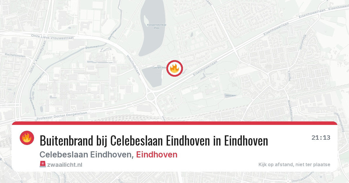 Buitenbrand bij Celebeslaan Eindhoven in Eindhoven — 2 mrt 2026