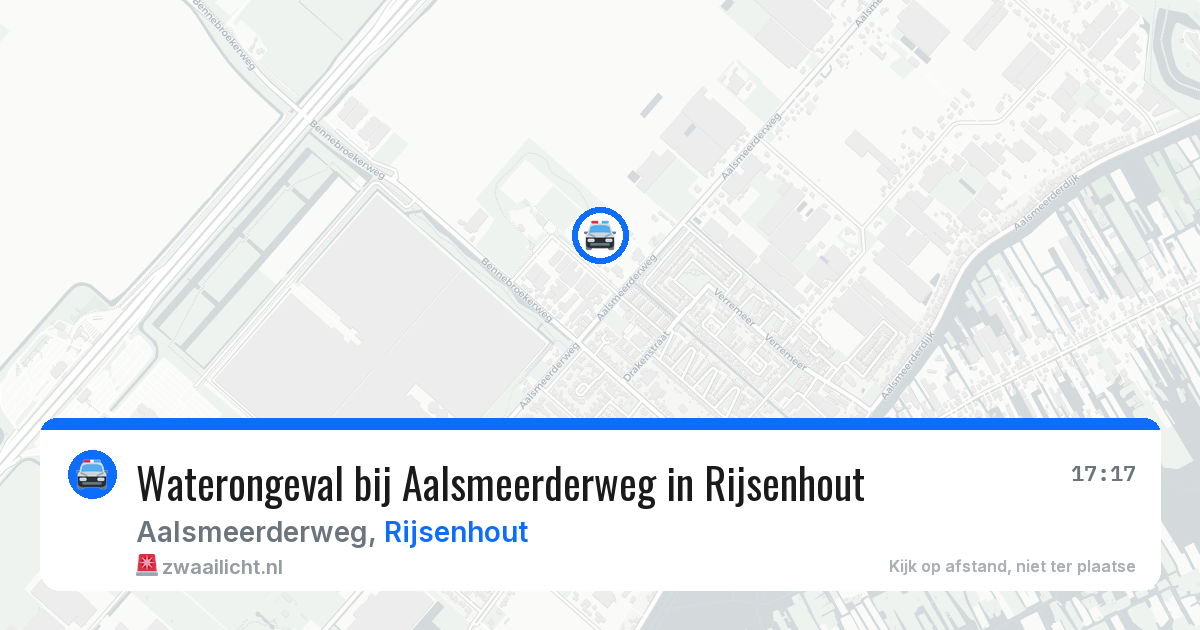 Waterongeval bij Aalsmeerderweg in Rijsenhout — 2 aug 2026