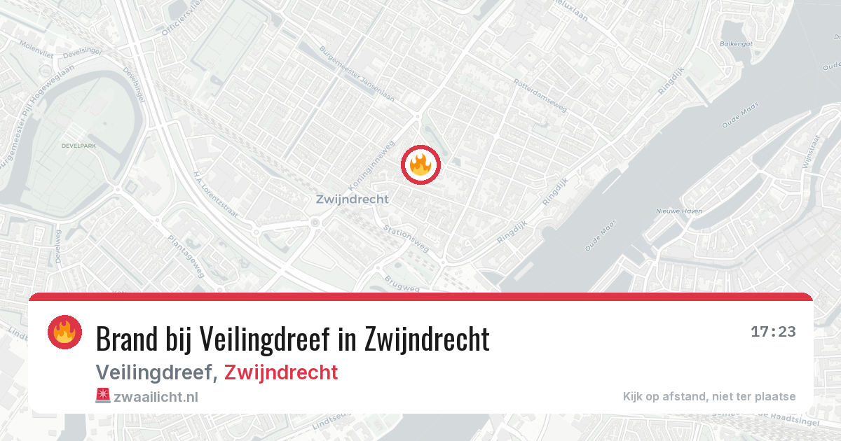 Brand bij Veilingdreef in Zwijndrecht — 1 jul 2026