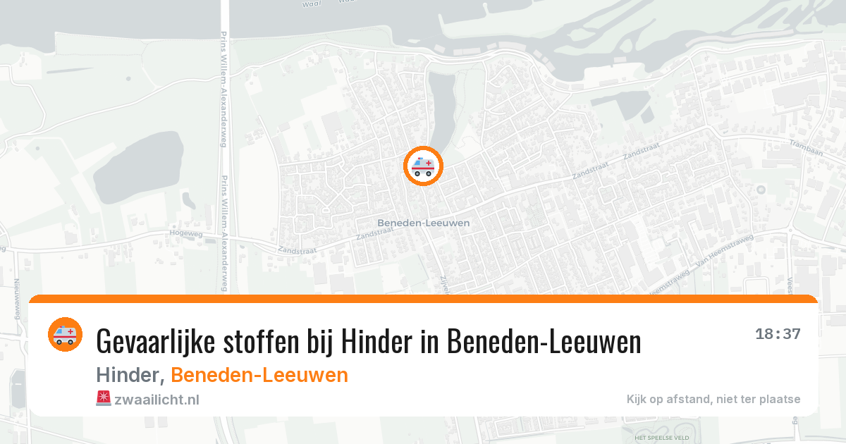 Gevaarlijke stoffen bij Hinder in Beneden-Leeuwen — 12 jun 2026