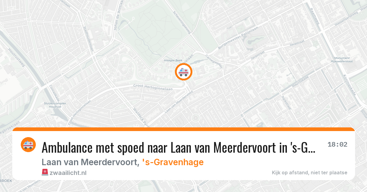 Ambulance met spoed naar Laan van Meerdervoort in 's-Gravenhage — 10 apr 2026