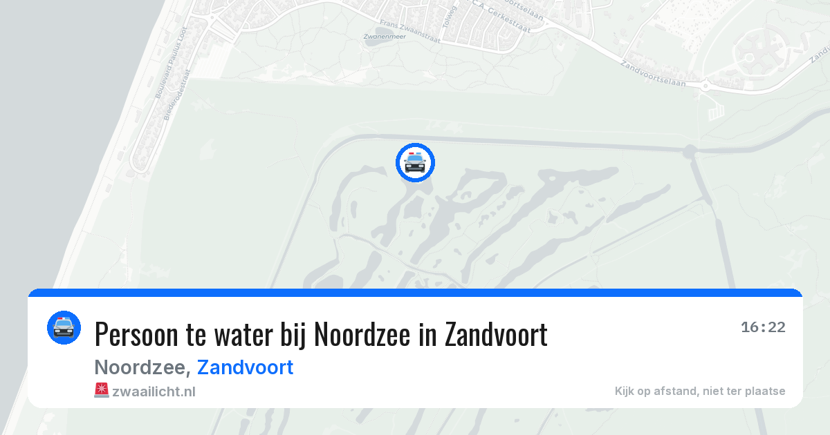 Persoon te water bij Noordzee in Zandvoort — 13 aug 2026