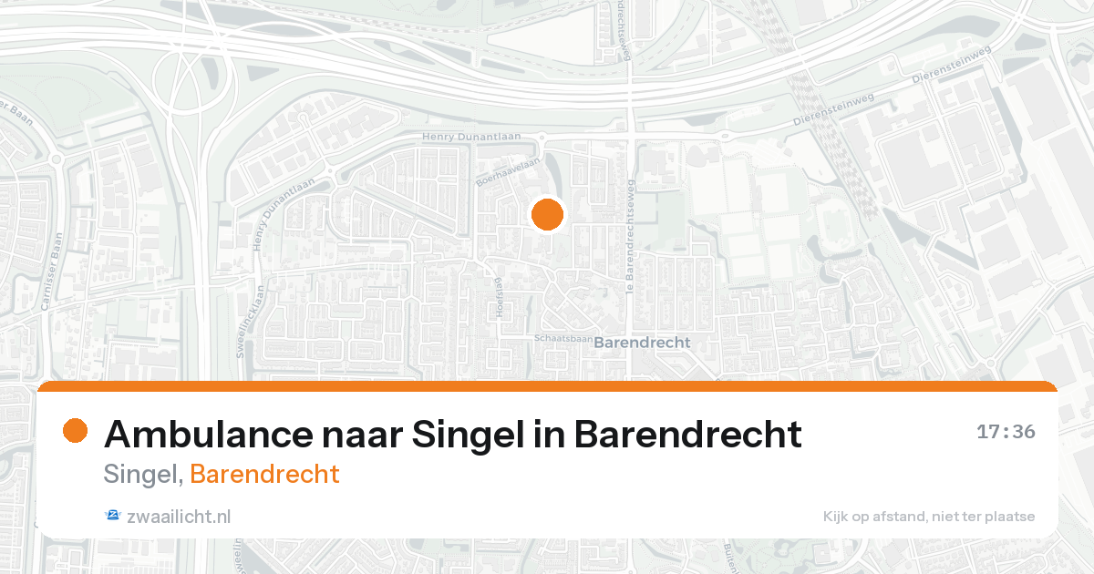 Ambulance naar Singel in Barendrecht — 27 mei 2026