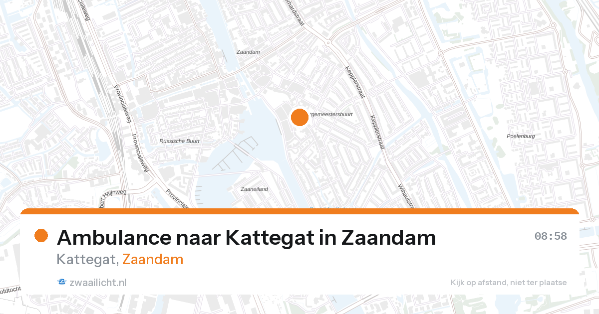 Ambulance naar Kattegat in Zaandam — 12 jun 2026