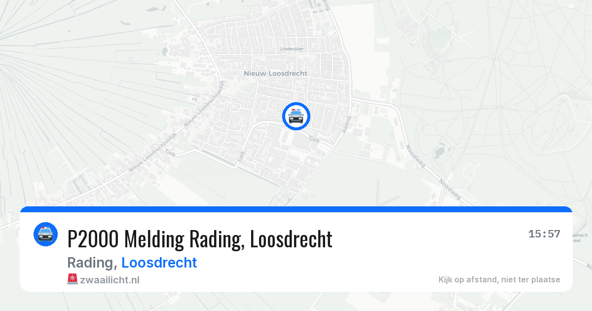 P2000 Melding Rading, Loosdrecht — 26 apr 2026