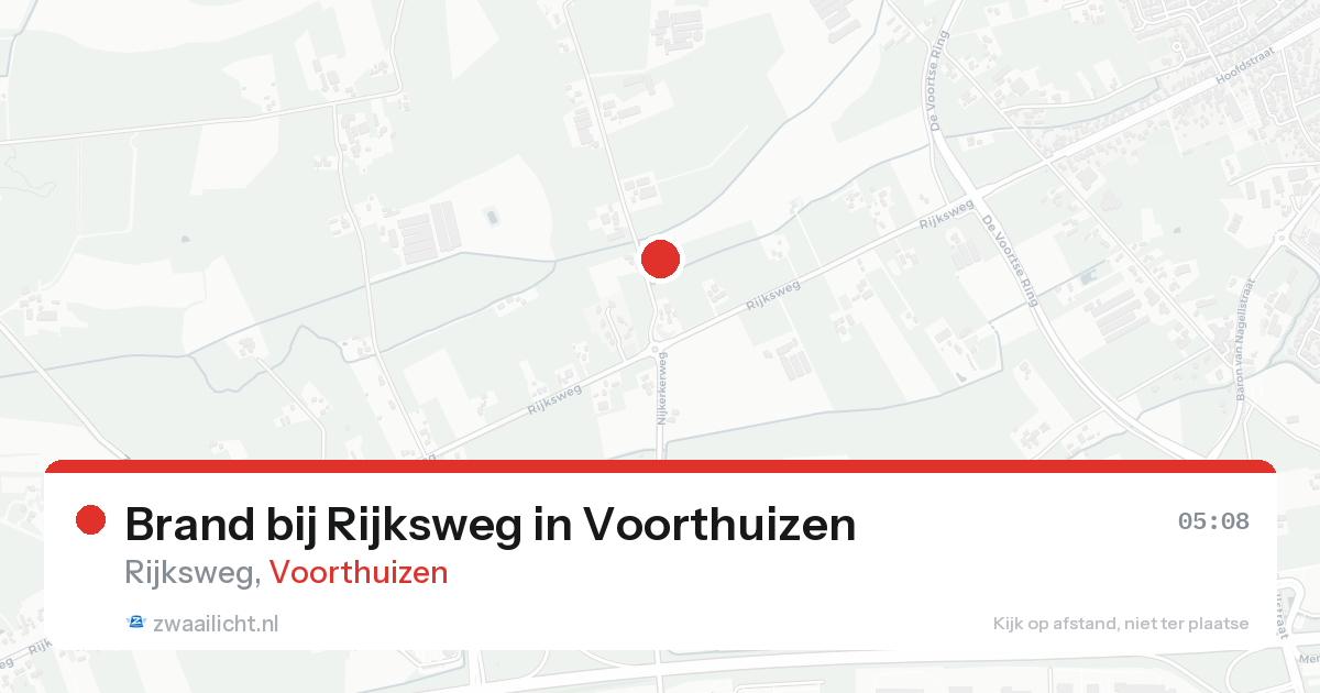 Brand bij Rijksweg in Voorthuizen — 16 aug 2026