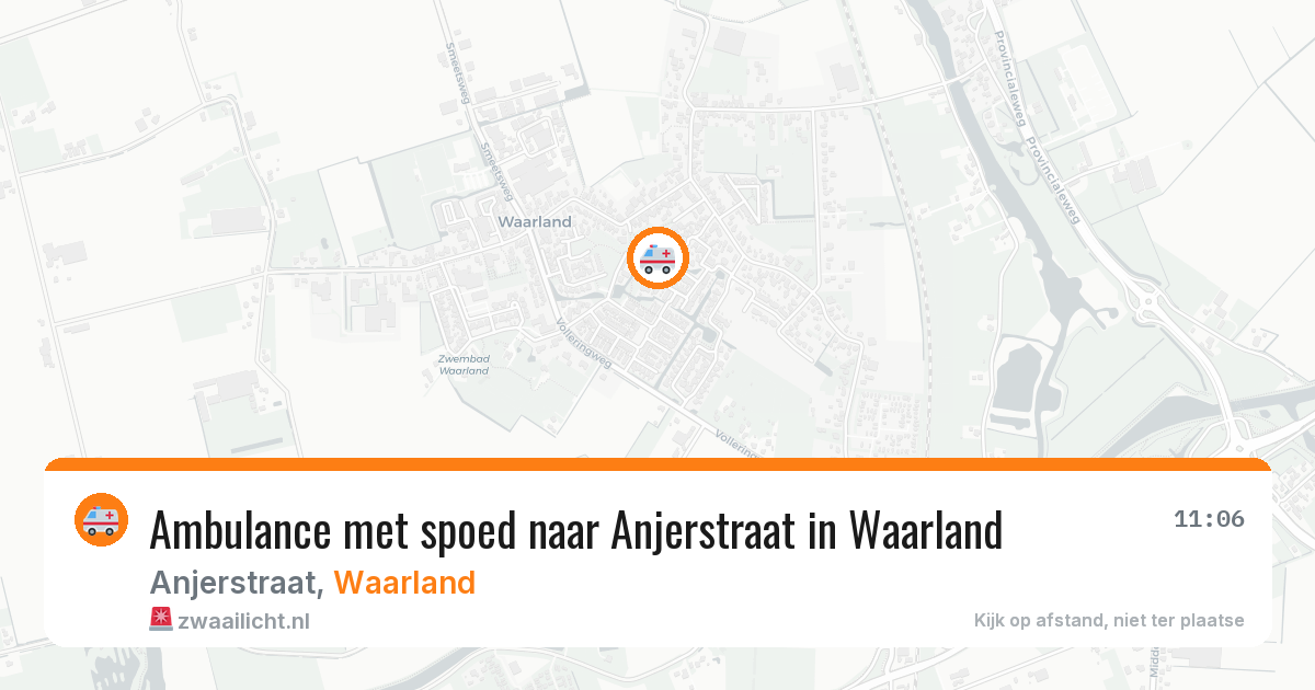 Ambulance met spoed naar Anjerstraat in Waarland — 6 mei 2026
