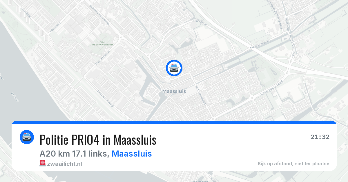 Politie PRIO4 in Maassluis — 19 mrt 2026 | 🚨 Zwaailicht.nl