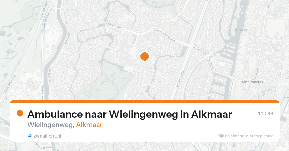 Ambulance naar Wielingenweg in Alkmaar — 8 jun 2026