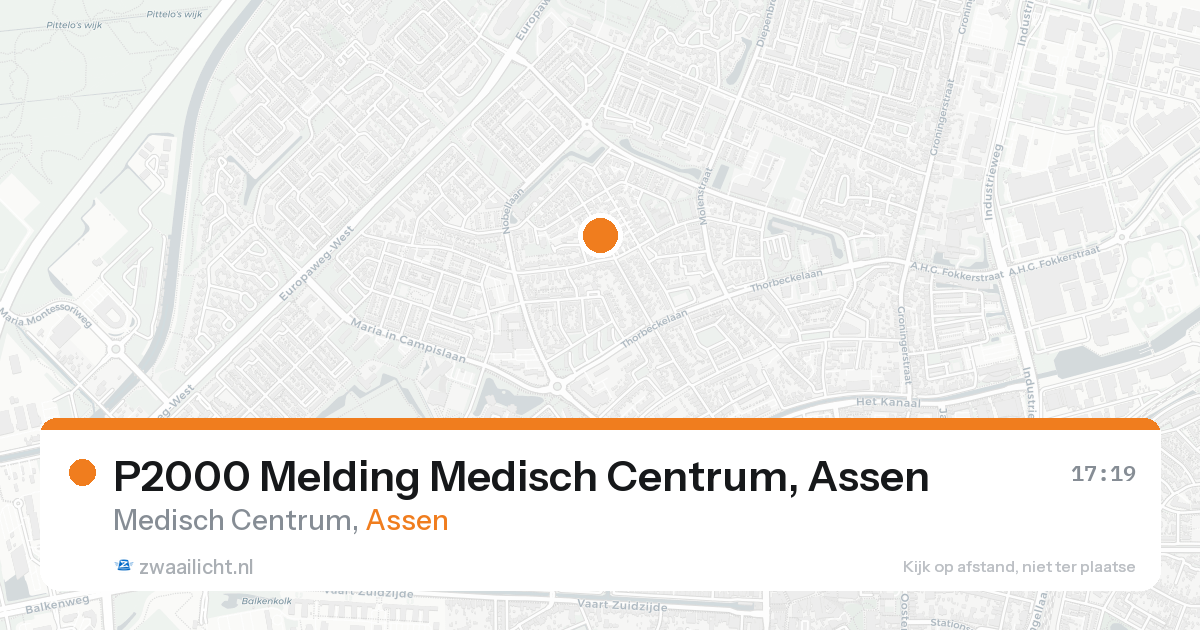 P2000 Melding Medisch Centrum, Assen — 18 aug 2026