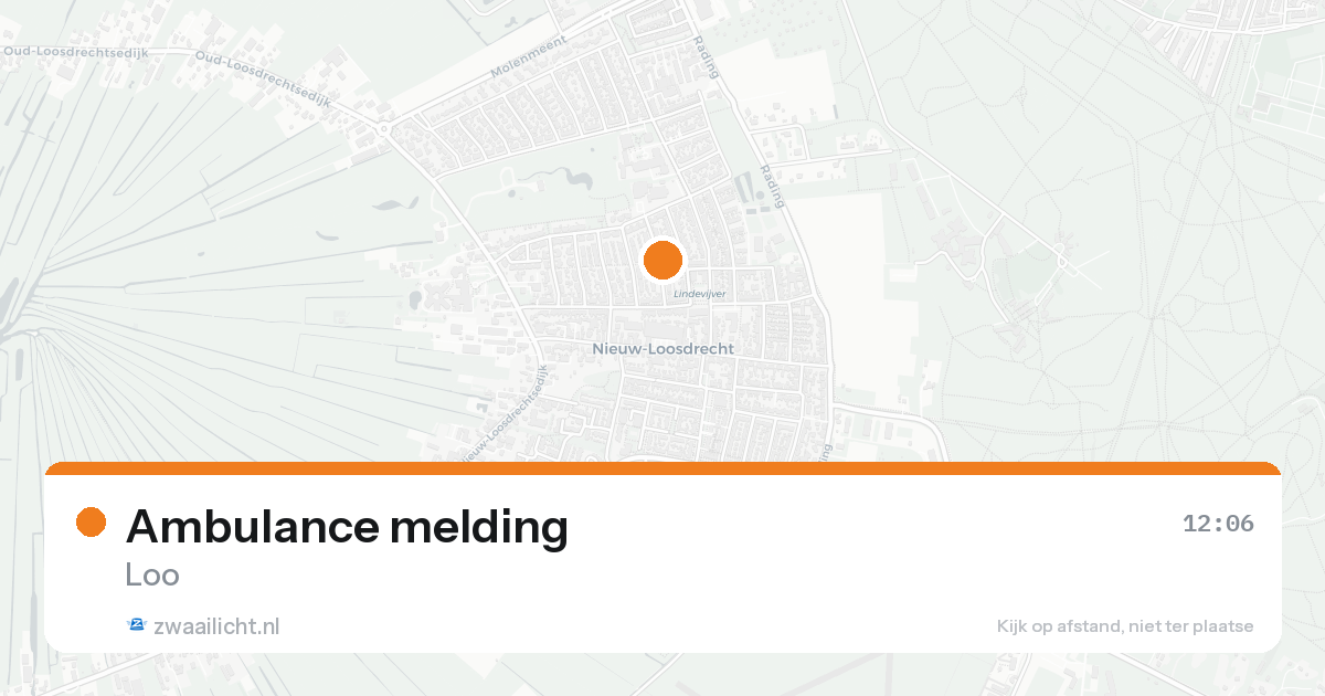 Ambulance melding — 31 jan 2026