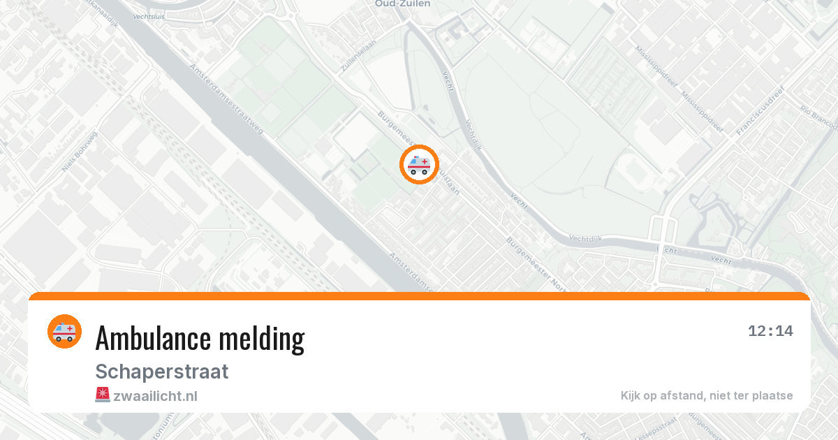 Ambulance melding — 6 jul 2026