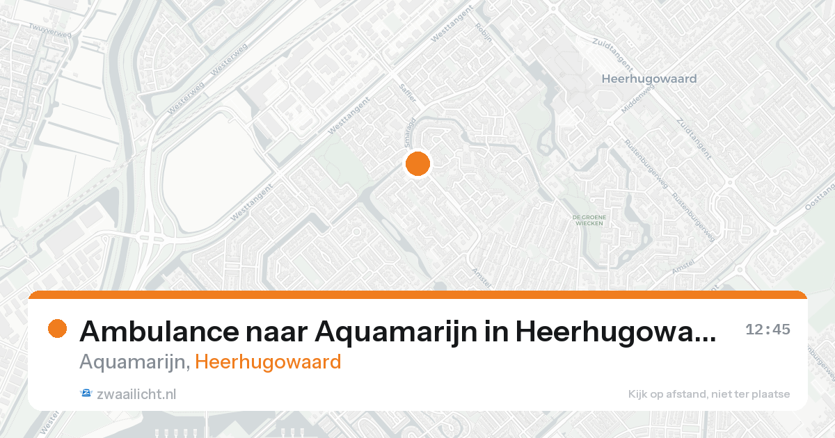 Ambulance naar Aquamarijn in Heerhugowaard — 28 mei 2026