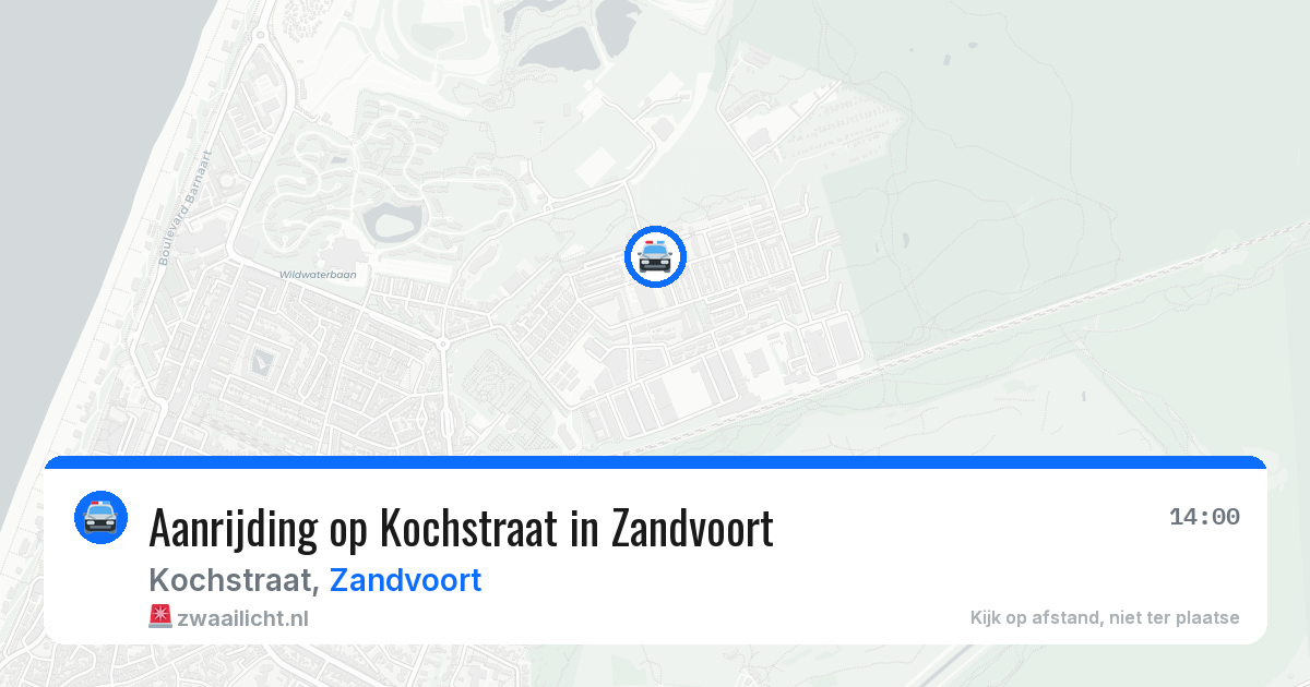 Aanrijding op Kochstraat in Zandvoort — 29 jun 2026