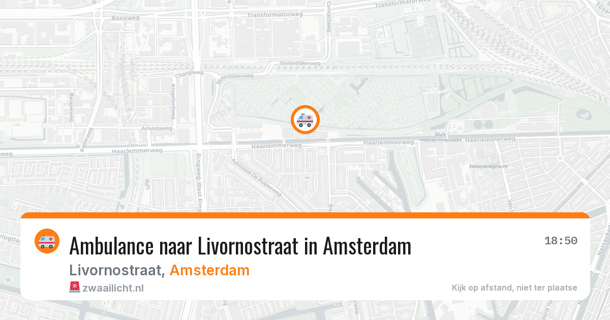 Ambulance naar Livornostraat in Amsterdam — 11 jun 2026