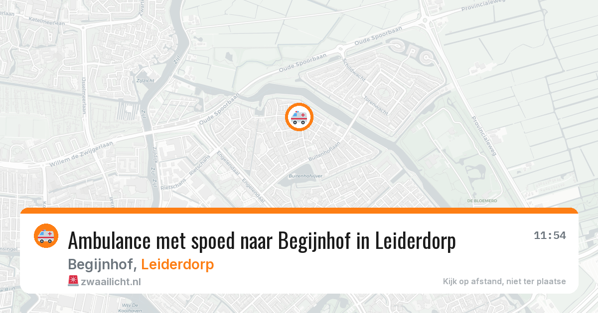 Ambulance met spoed naar Begijnhof in Leiderdorp — 5 aug 2026