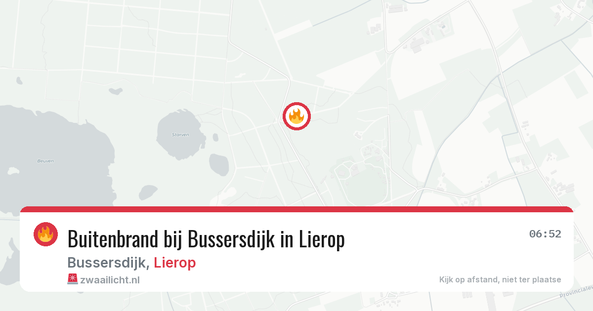 Buitenbrand bij Bussersdijk in Lierop — 15 jul 2026