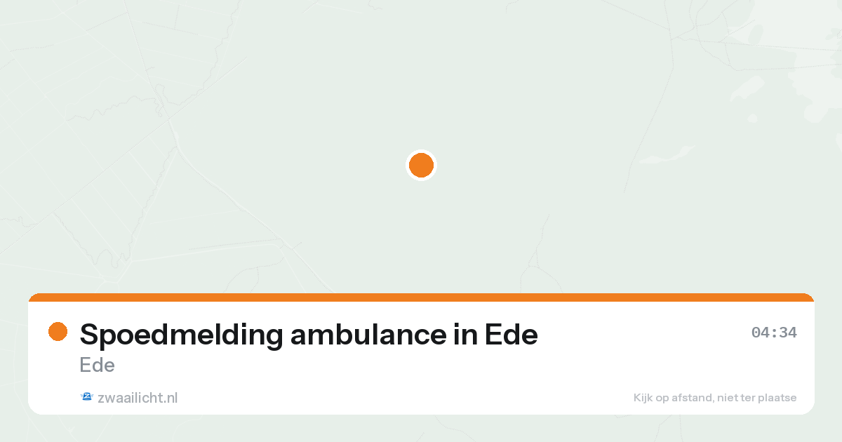 Spoedmelding ambulance in Ede — 23 jun 2026