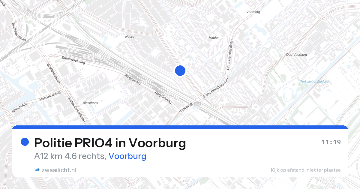 Politie PRIO4 in Voorburg — 26 aug 2026 | 🚨 Zwaailicht.nl