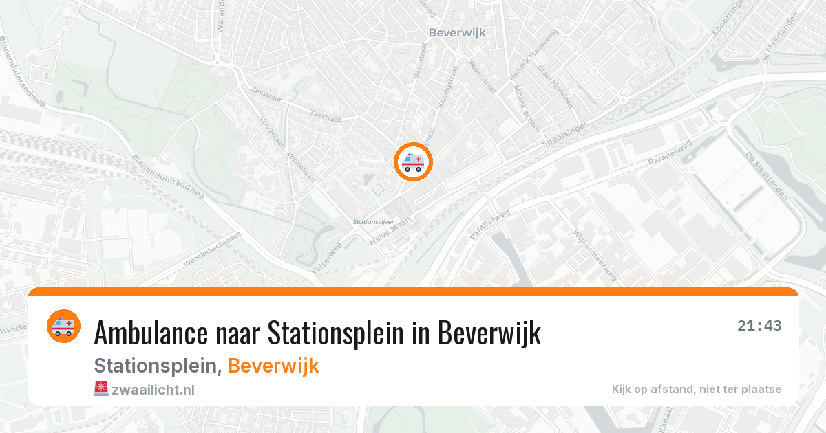 Ambulance naar Stationsplein in Beverwijk — 23 mrt 2026