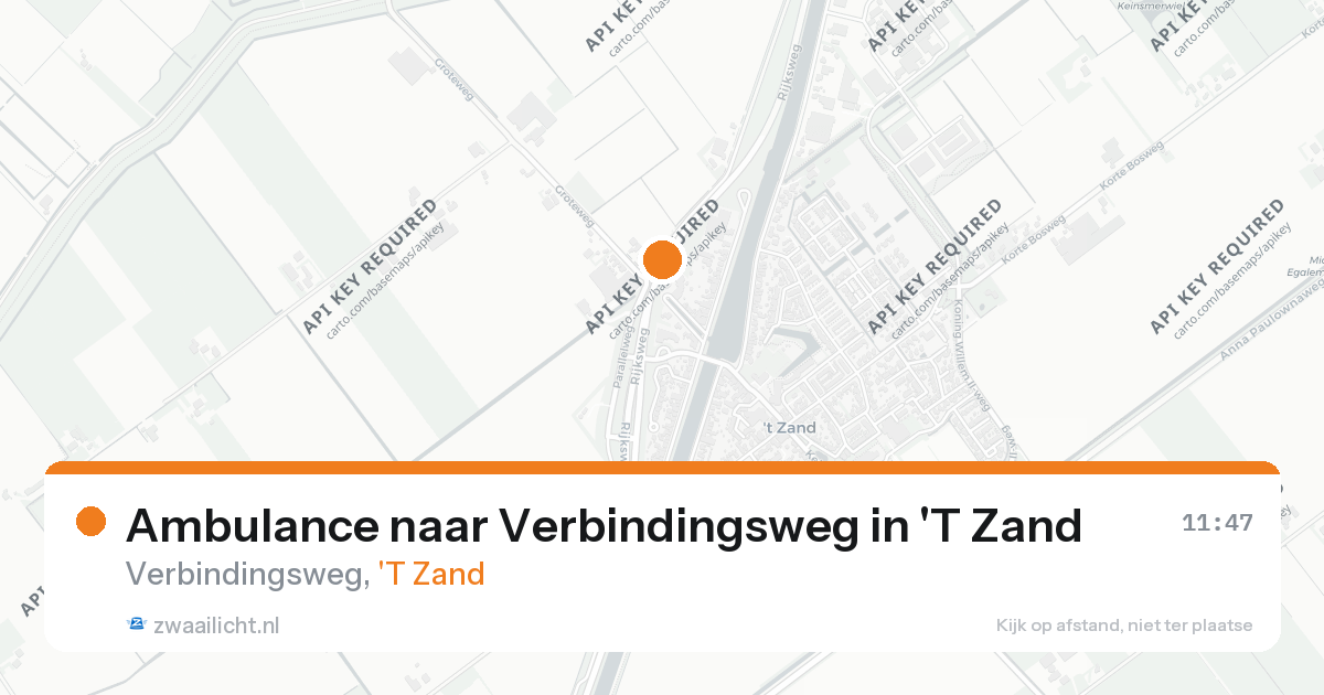 Ambulance naar Verbindingsweg in 'T Zand — 7 jun 2026