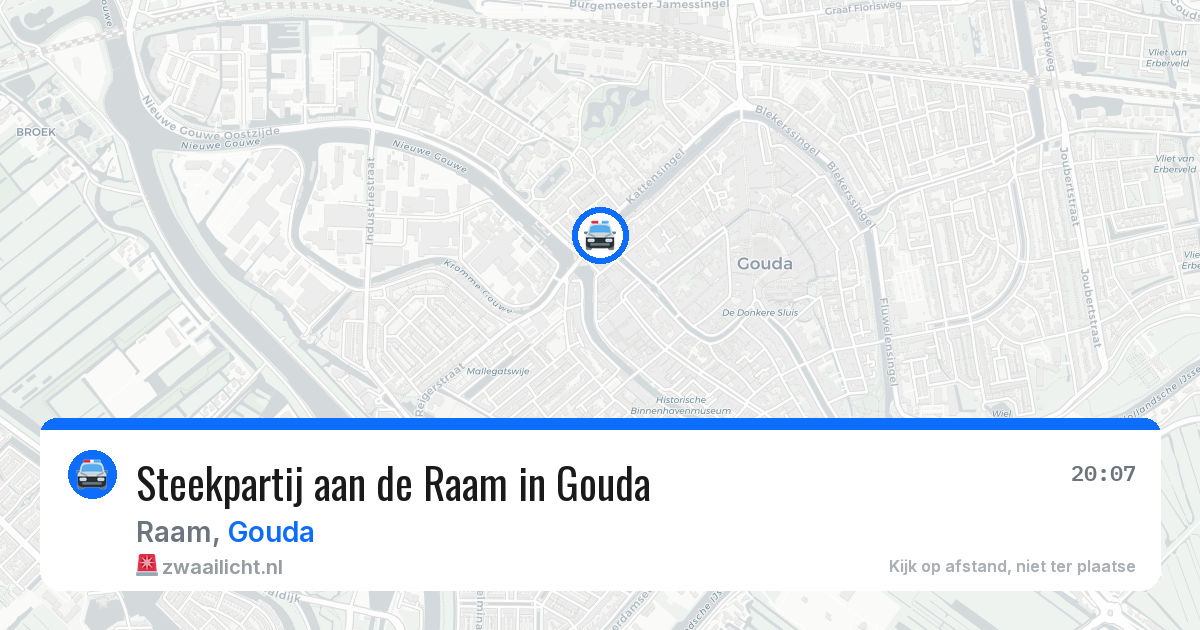 Steekpartij aan de Raam in Gouda — 14 mrt 2026