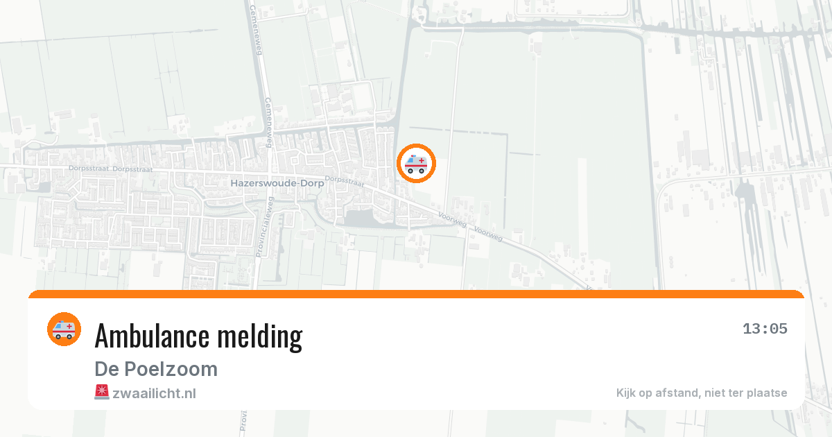Ambulance melding — 5 jun 2026