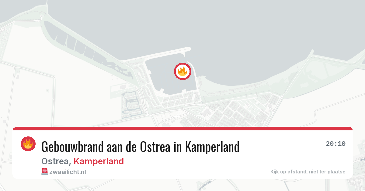 Gebouwbrand aan de Ostrea in Kamperland — 4 mei 2026