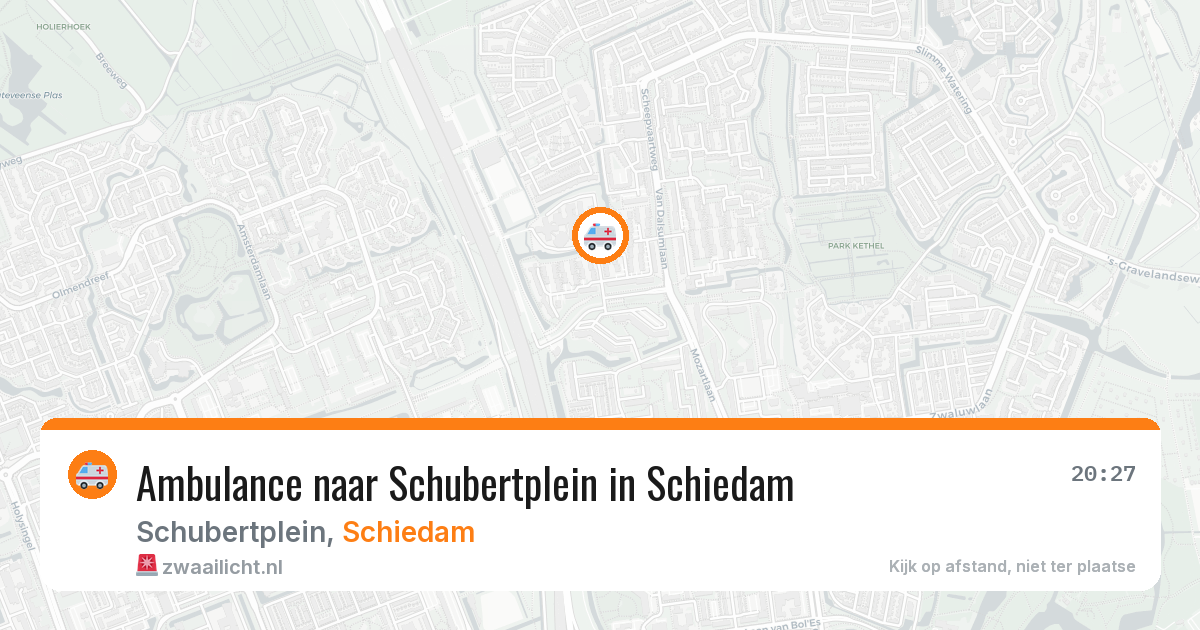 Ambulance naar Schubertplein in Schiedam — 4 mei 2026