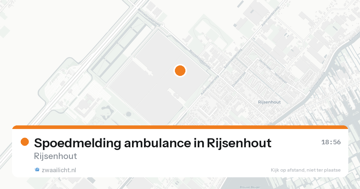 Spoedmelding ambulance in Rijsenhout — 18 aug 2026