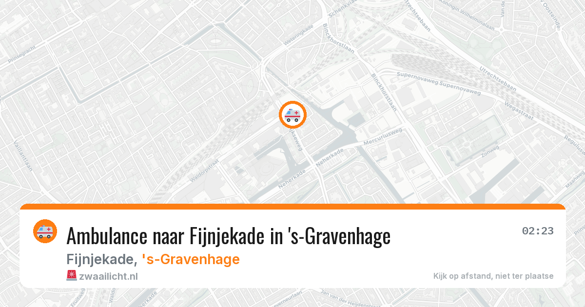 Ambulance naar Fijnjekade in 's-Gravenhage — 27 jun 2026