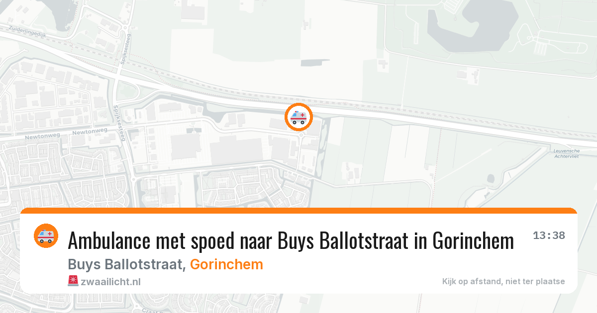Ambulance met spoed naar Buys Ballotstraat in Gorinchem — 21 jul 2026