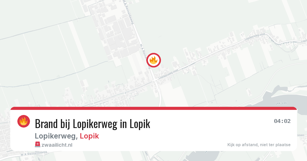 Brand bij Lopikerweg in Lopik — 30 jun 2026