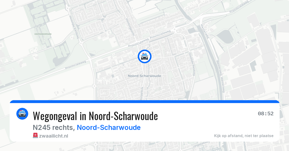 Wegongeval in Noord-Scharwoude — 6 jul 2026