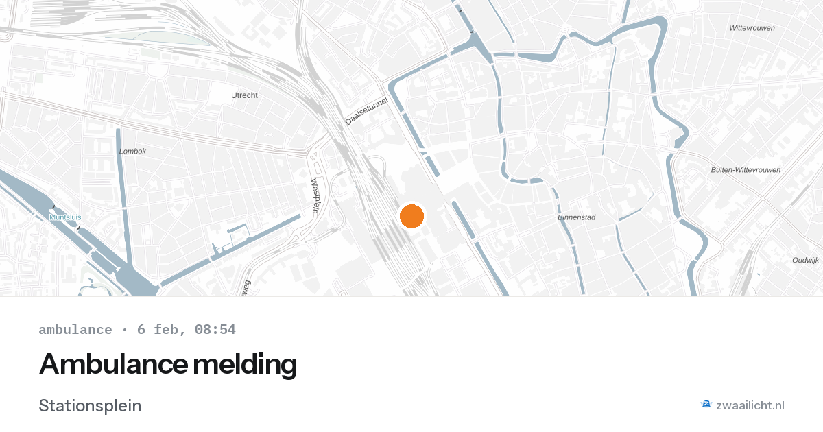 Ambulance melding — 6 feb 2026
