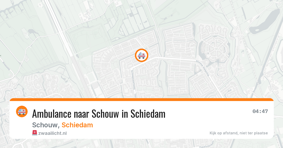 Ambulance naar Schouw in Schiedam — 25 apr 2026