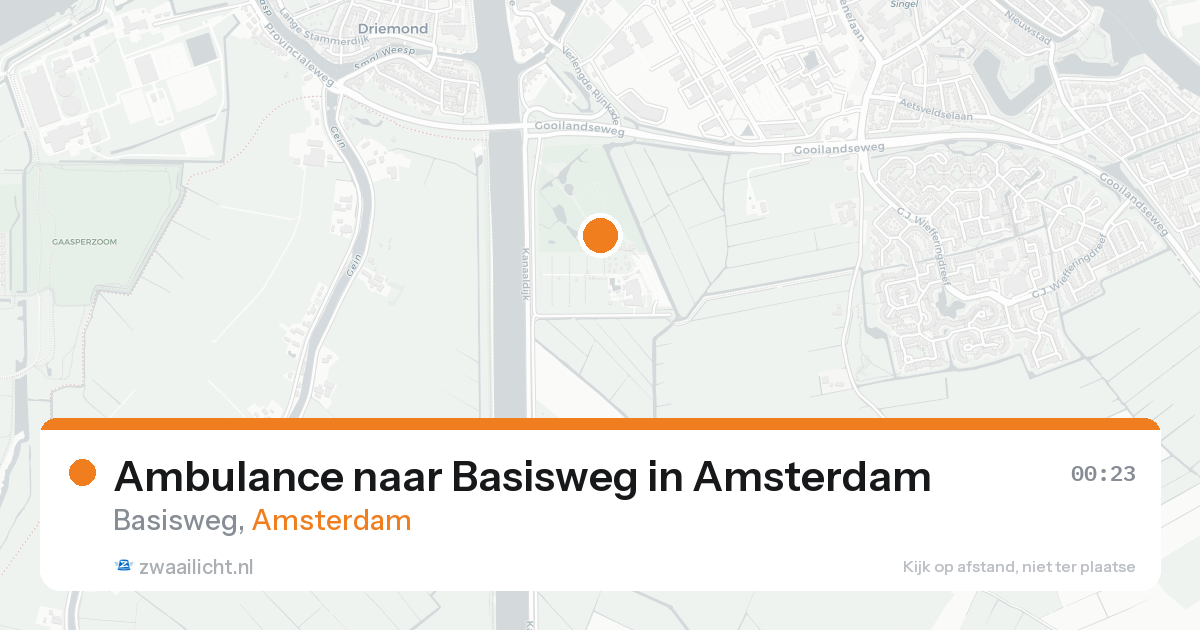 Ambulance naar Basisweg in Amsterdam — 30 jan 2026