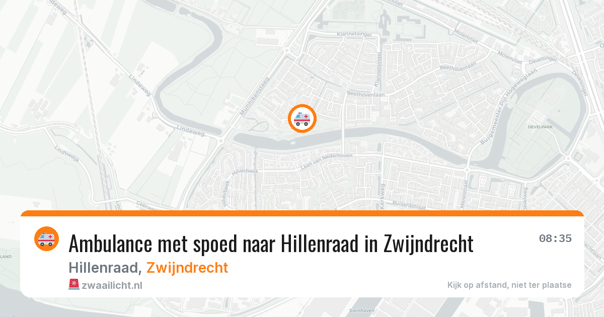 Ambulance met spoed naar Hillenraad in Zwijndrecht — 26 jan 2026