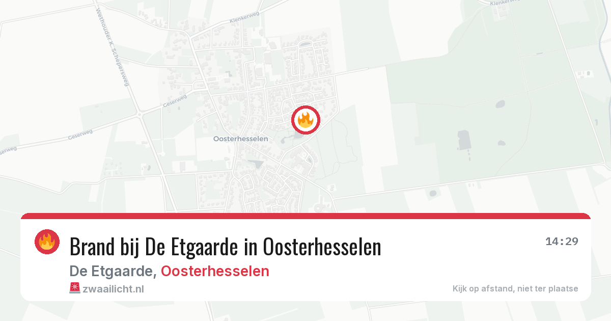 Brand bij De Etgaarde in Oosterhesselen — 31 jul 2026