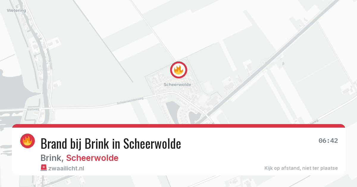 Brand bij Brink in Scheerwolde — 20 jun 2026
