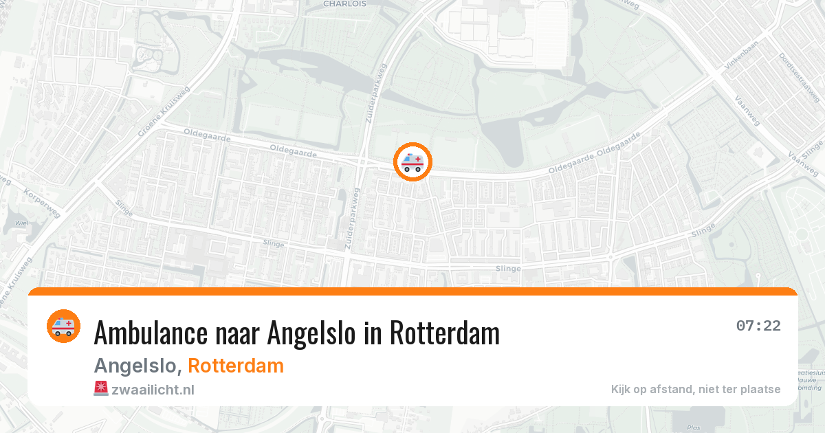 Ambulance naar Angelslo in Rotterdam — 26 mei 2026